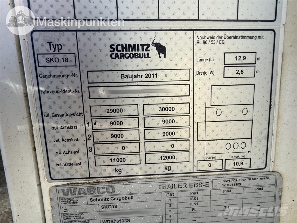 Schmitz SKO Temperature controlled trailers