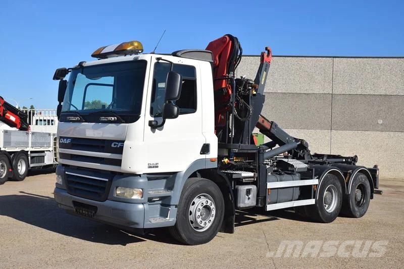 DAF CF 410 +Hooklift Palift 18t. and HMF crane Univerzální terénní jeřáby