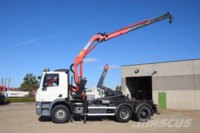 DAF CF 410 +Hooklift Palift 18t. and HMF crane Univerzální terénní jeřáby