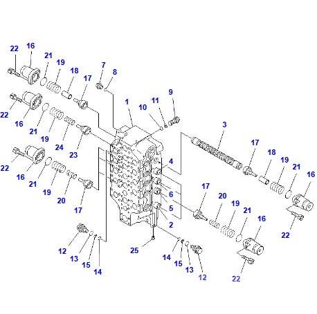Komatsu PC1250-8 Control Valve 709-15-94000 Hydraulics