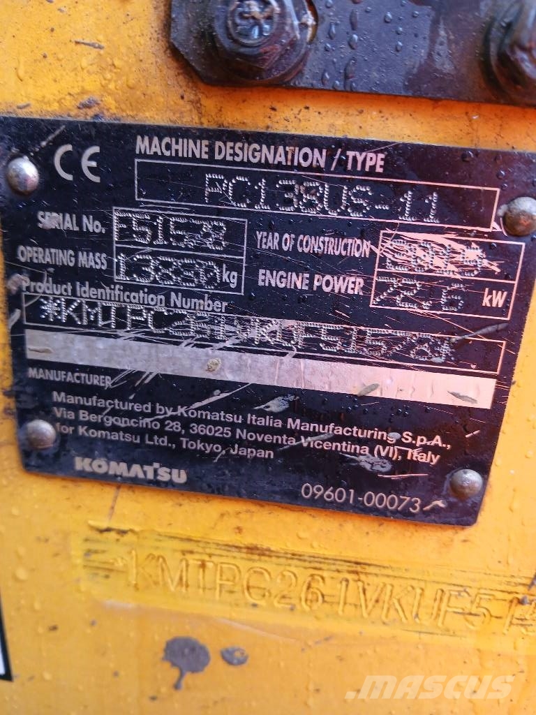 Komatsu PC 138 US-11 Excavadoras de cadenas