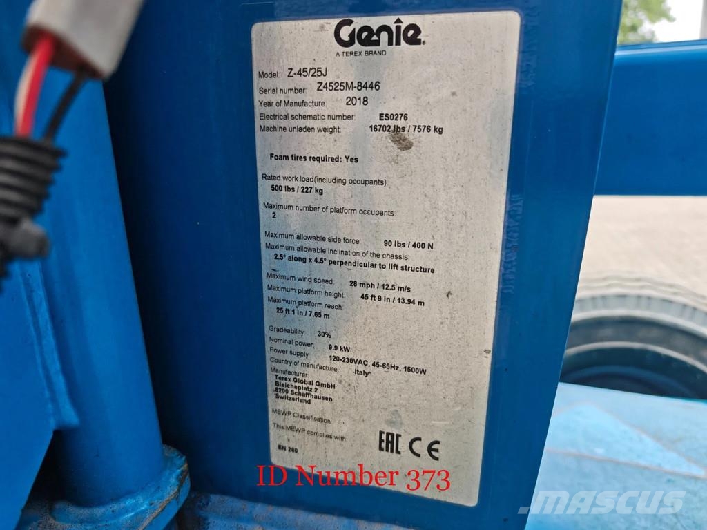 Genie Z45/25J Bi-Energy Zglobne podizne platforme