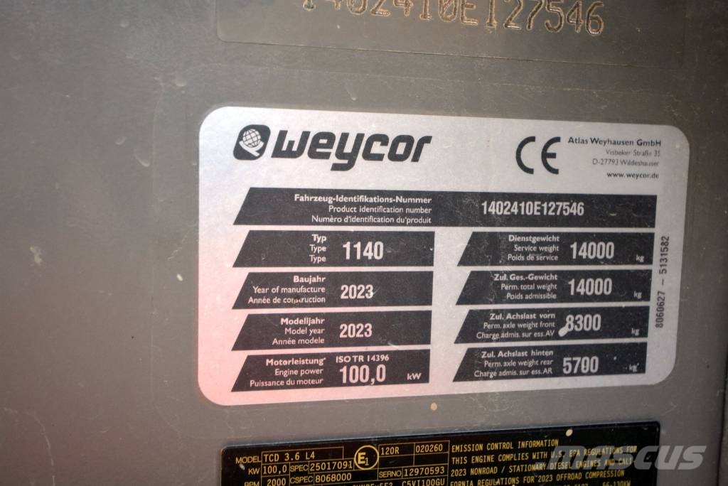 Weycor AW 1140 Compactadoras de suelo