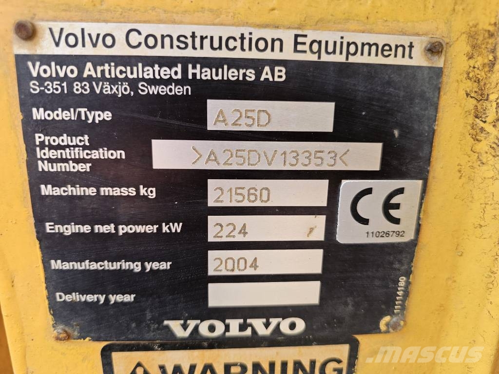 Volvo A 25 D Knik dumptrucks