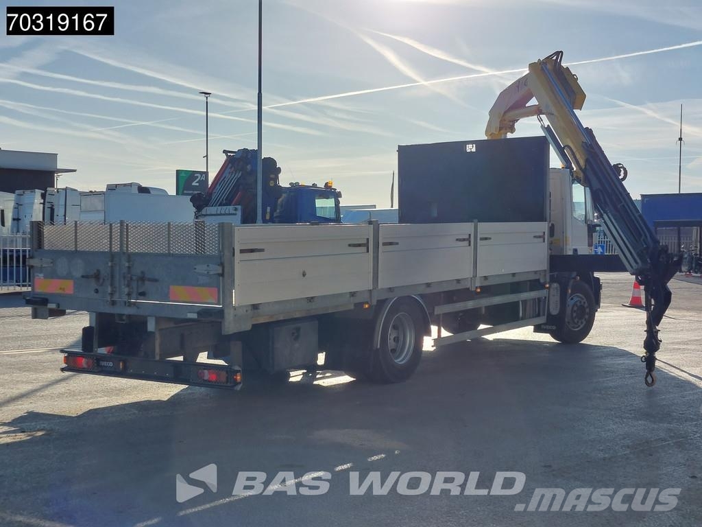 Iveco Eurocargo 180E250 4X2 HYVA HB.150XE3 Kran Crane Au Platformas/izkraušana no sāniem