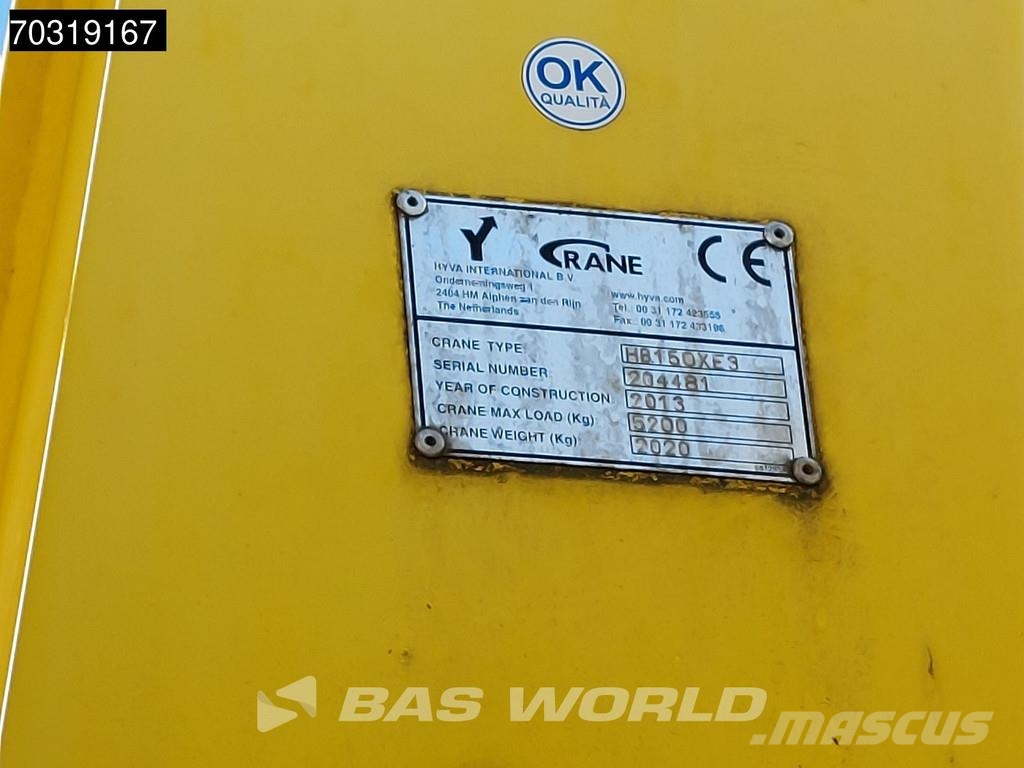 Iveco Eurocargo 180E250 4X2 HYVA HB.150XE3 Kran Crane Au Platformas/izkraušana no sāniem