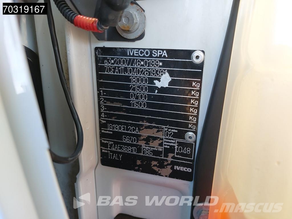 Iveco Eurocargo 180E250 4X2 HYVA HB.150XE3 Kran Crane Au Platformas/izkraušana no sāniem