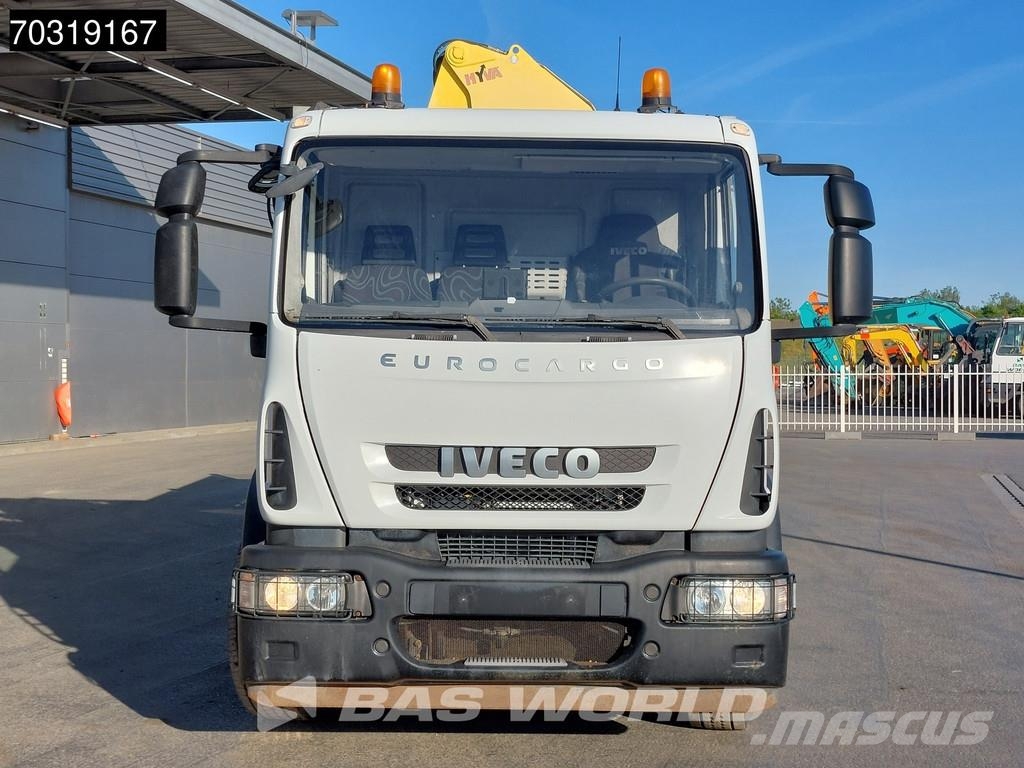 Iveco Eurocargo 180E250 4X2 HYVA HB.150XE3 Kran Crane Au Platformas/izkraušana no sāniem