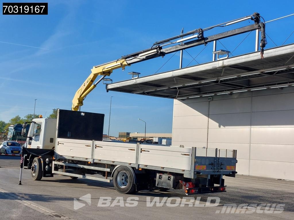Iveco Eurocargo 180E250 4X2 HYVA HB.150XE3 Kran Crane Au Platformas/izkraušana no sāniem