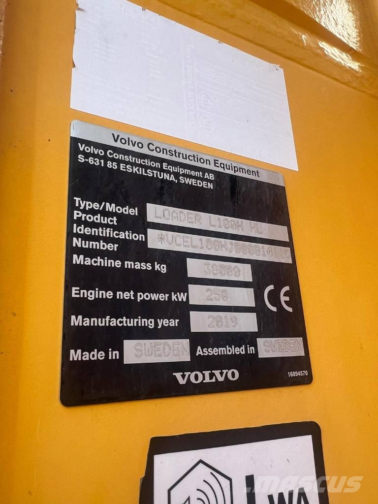 Volvo L 180 H HL Hjullastare