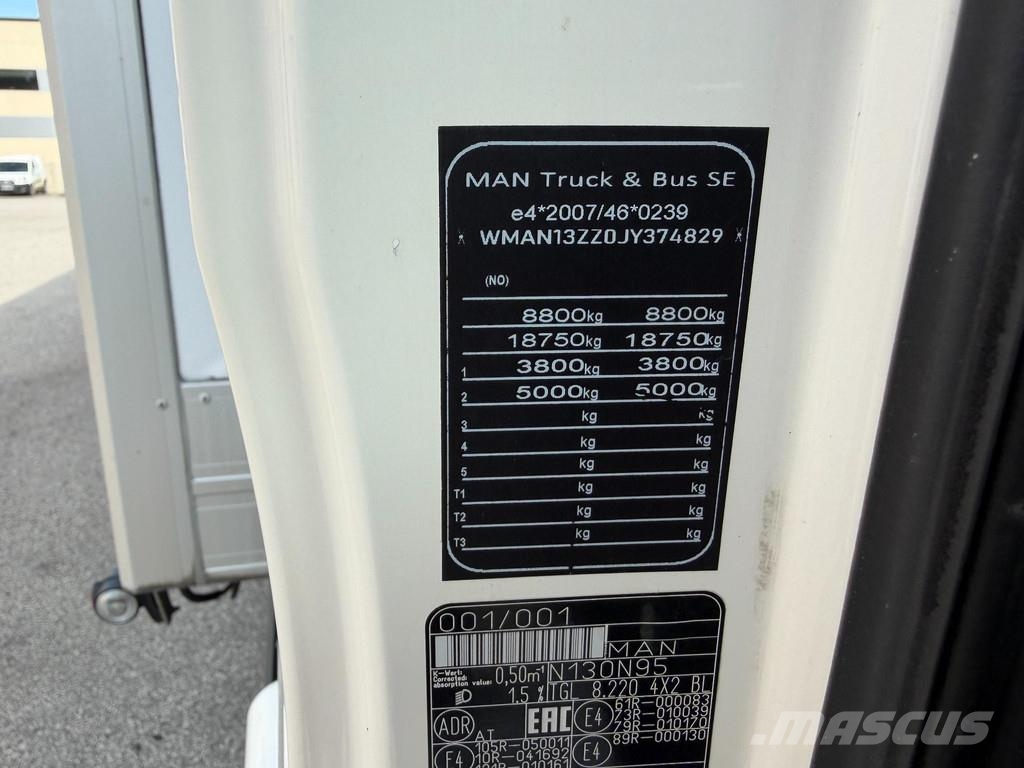 MAN TGL 8.220 4X2 EURO6 + CARRIER XARIOS 600 Chłodnie samochodowe