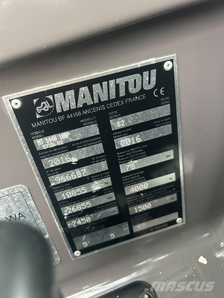 Manitou MT1440 Big Engine 100BHP Телескопічні навантажувачі