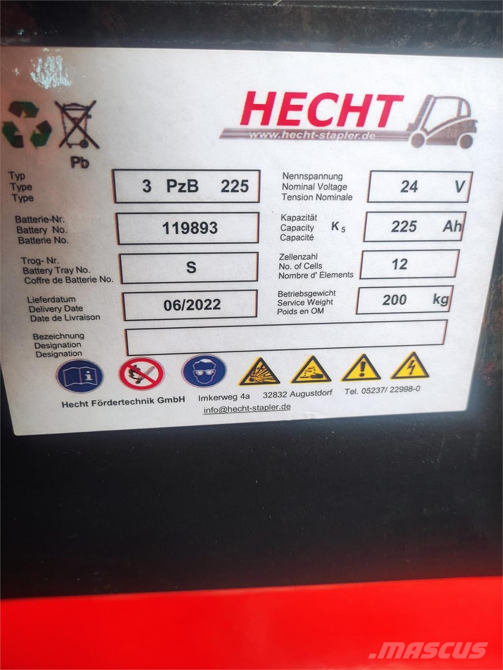 Linde L14C 2022er Batterie Stand-in stackers