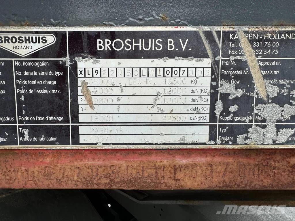 Broshuis 2ABD-38 Žemo iškrovimo puspriekabės