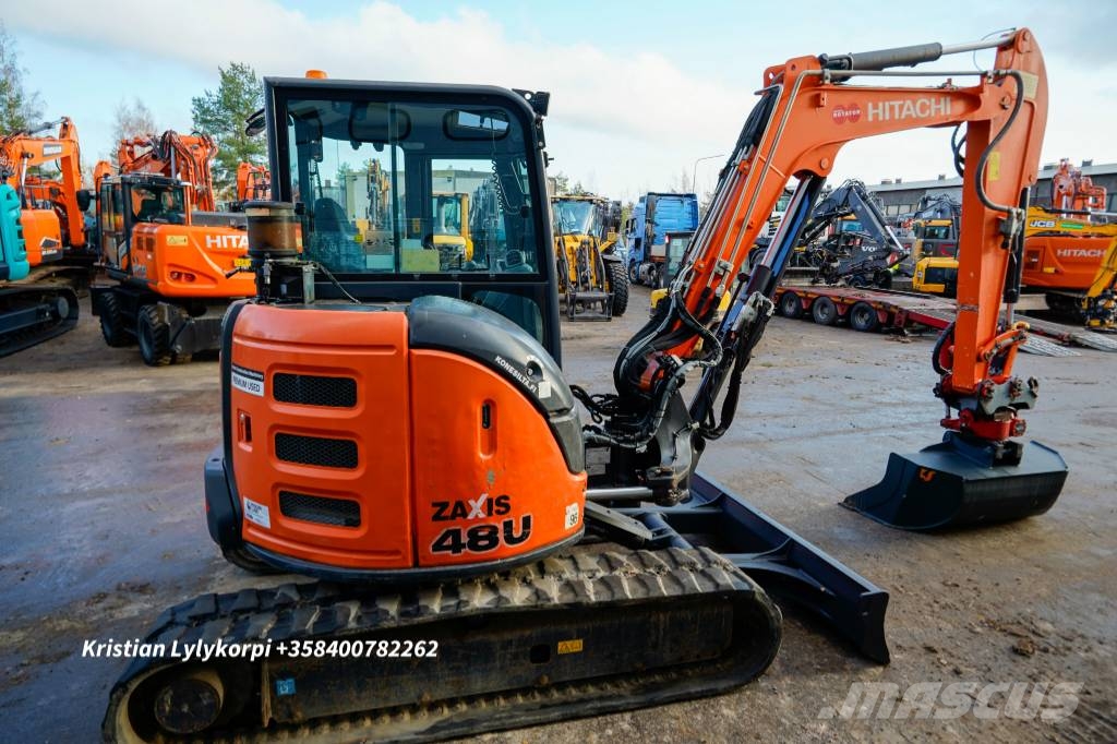 Hitachi ZX48U-5CLR PYÖRITTÄJÄLLÄ حفارات صغيرة أقل من 7 طن (حفارات صغيرة)