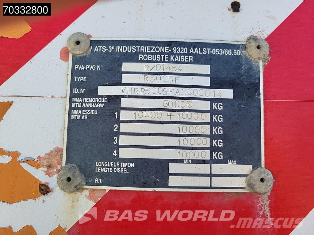 Robuste Kaiser R5005F Ramps Steering Axle Przyczepy niskopodłogowe