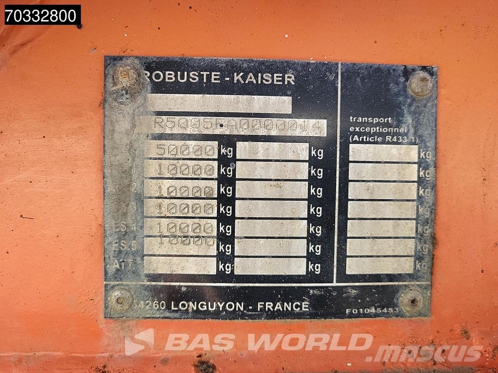 Robuste Kaiser R5005F Ramps Steering Axle Przyczepy niskopodłogowe