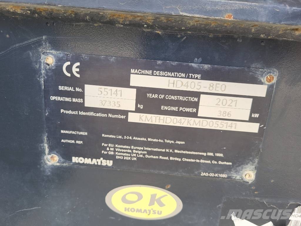 Komatsu HD405-8 Atliekų išvežimo technika