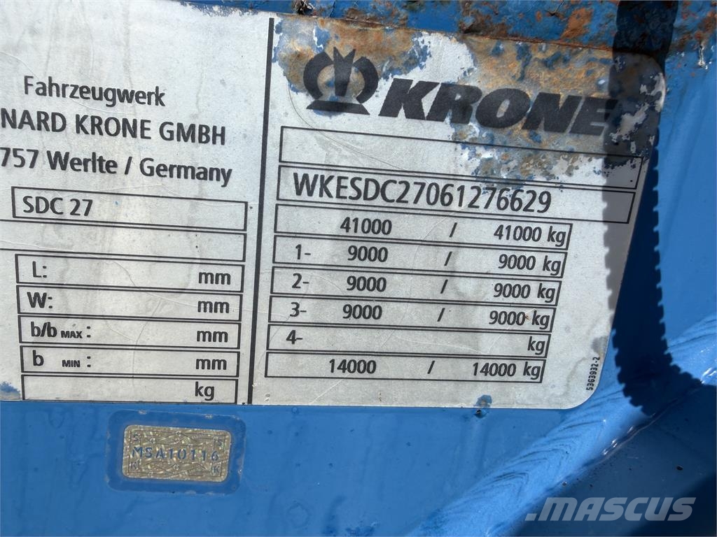 Krone Iný model VIN 629 Camiones portacontenedores