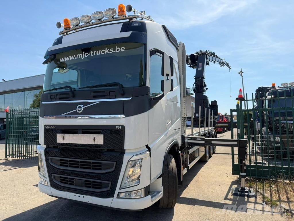 Volvo FH 420 8x4 PRITSCHE + (31m!) KRAN HIAB 858 E-7 + J Lastbil med lad/Flatbed
