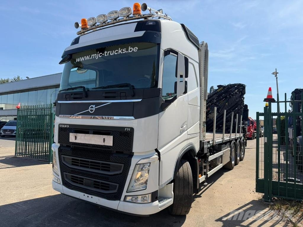 Volvo FH 420 8x4 PRITSCHE + (31m!) KRAN HIAB 858 E-7 + J Lastbil med lad/Flatbed
