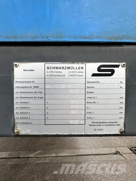 Schwarzmüller 3-Achs Tautliner 3-Achs Tautliner Schiebeplane Eds Tents puspiekabes