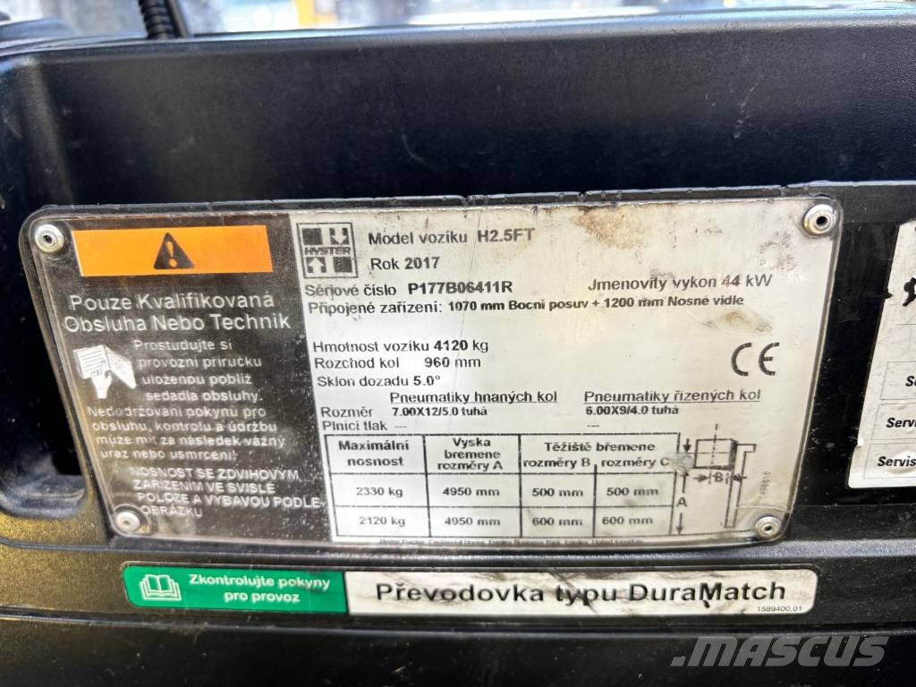 Hyster H2.5FT LPG forklifts