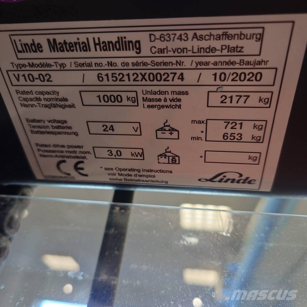 Linde V10/5021 Visoko dizajući komisioni viljuškar