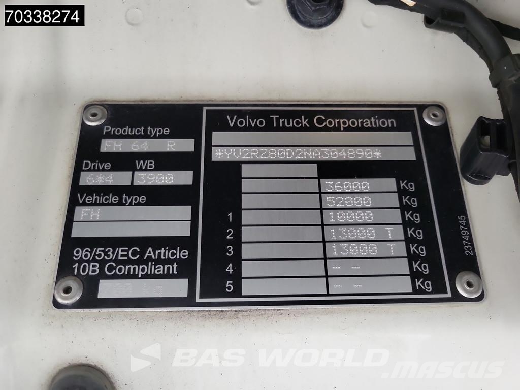 Volvo FH 460 FH 6X4 LNG! Retarder Hydraulik Big-Axle VDS Tractores (camiões)