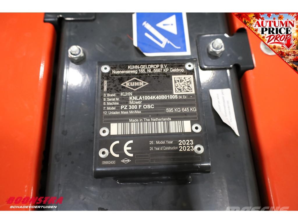 Kuhn PZ 300 F OSC Frontmaaier BY 2023 Niidukid