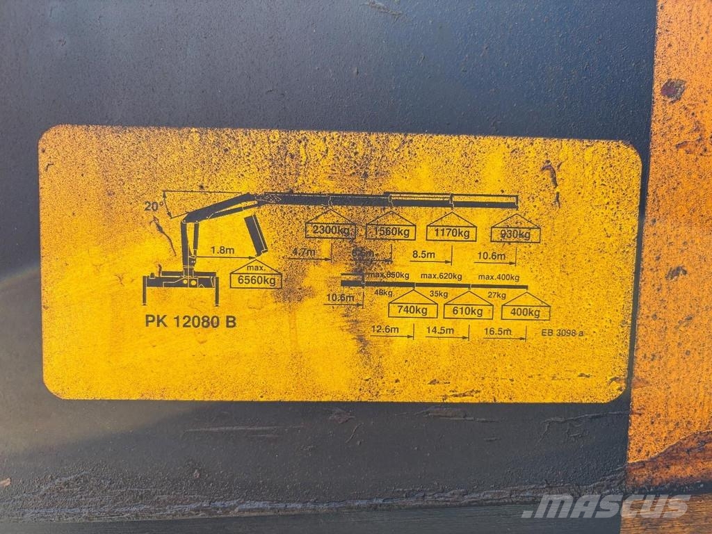 MAN F 2000 28.364 + PALFINGER PK 12080 3X EXT + manual 全路面起重機/吊車