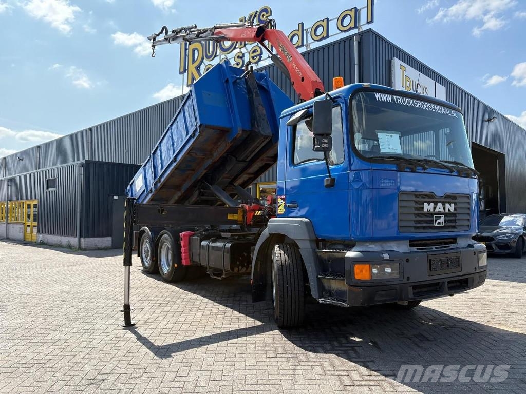 MAN F 2000 28.364 + PALFINGER PK 12080 3X EXT + manual 全路面起重機/吊車