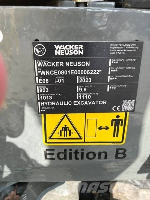 Wacker Neuson 803 Mini excavadoras < 7t