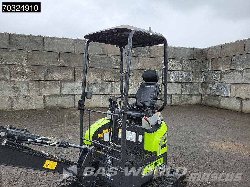 Zoomlion ZE18 GU KUBOTA ENGINE - CE CERTIFIED Minigravere <7t