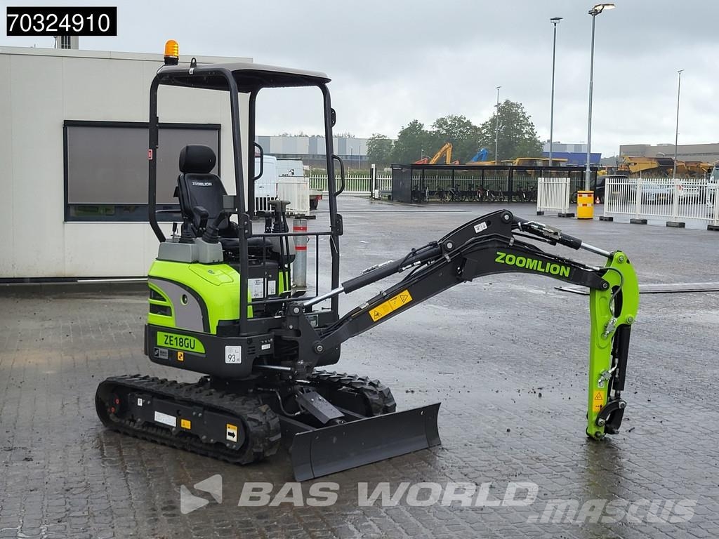 Zoomlion ZE18 GU KUBOTA ENGINE - CE CERTIFIED Minigravere <7t