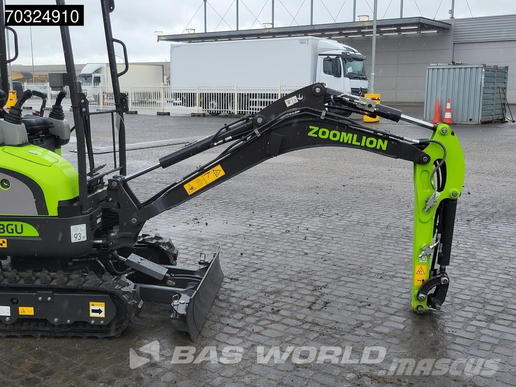 Zoomlion ZE18 GU KUBOTA ENGINE - CE CERTIFIED Minigravere <7t