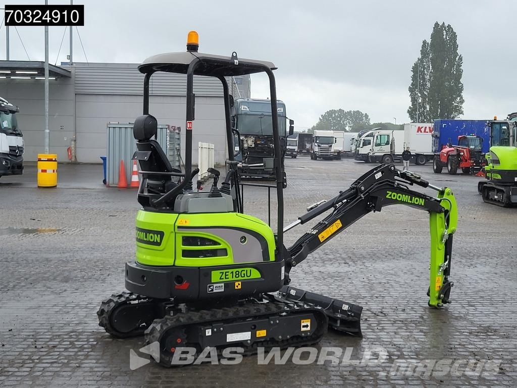 Zoomlion ZE18 GU KUBOTA ENGINE - CE CERTIFIED Minigravere <7t