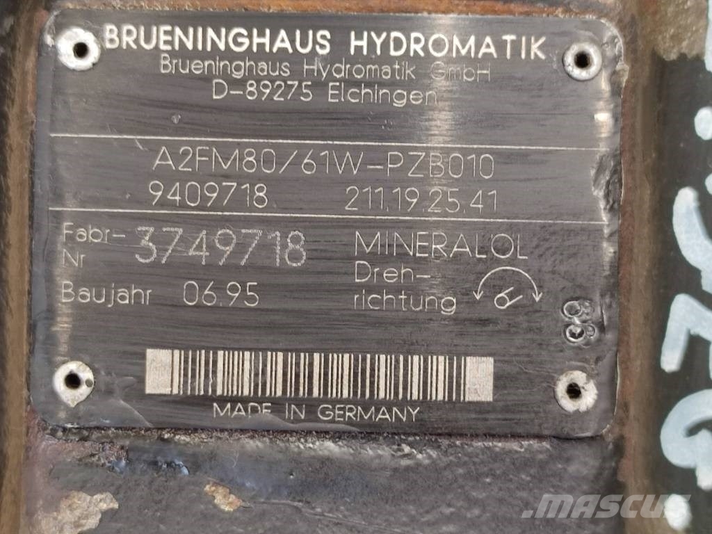  Hydromotor A2FM80/61W-PZB010   9409718 Claas Scorp 液压
