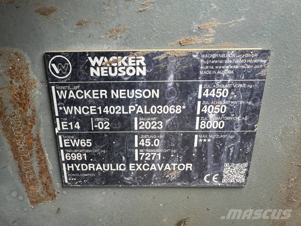 Wacker Neuson EW 65 30KMH ! Ekskavatori uz riteņiem