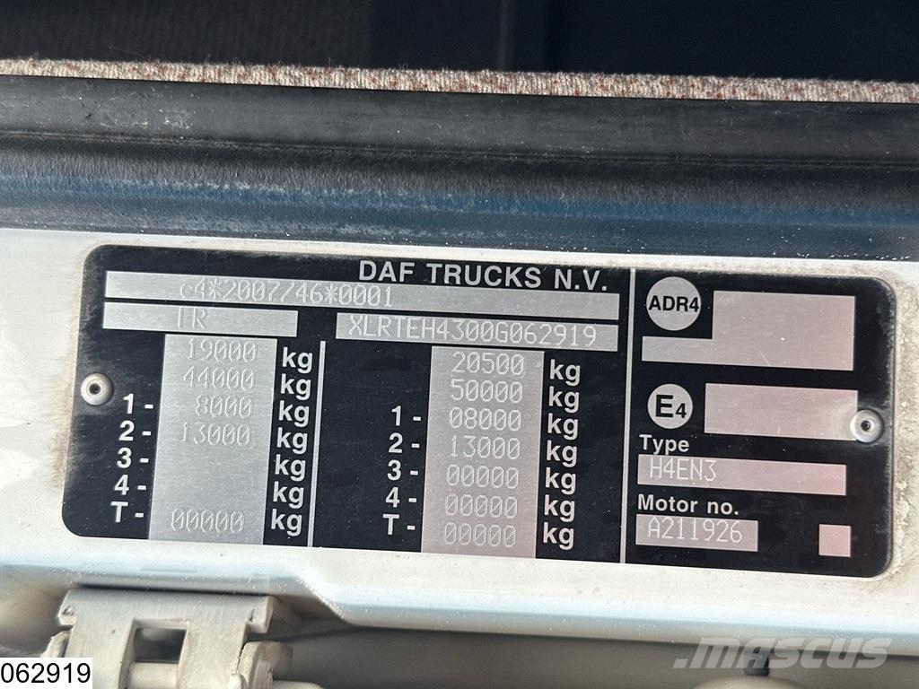 DAF XF 460 EURO 6, Stationary air conditioning Naudoti vilkikai