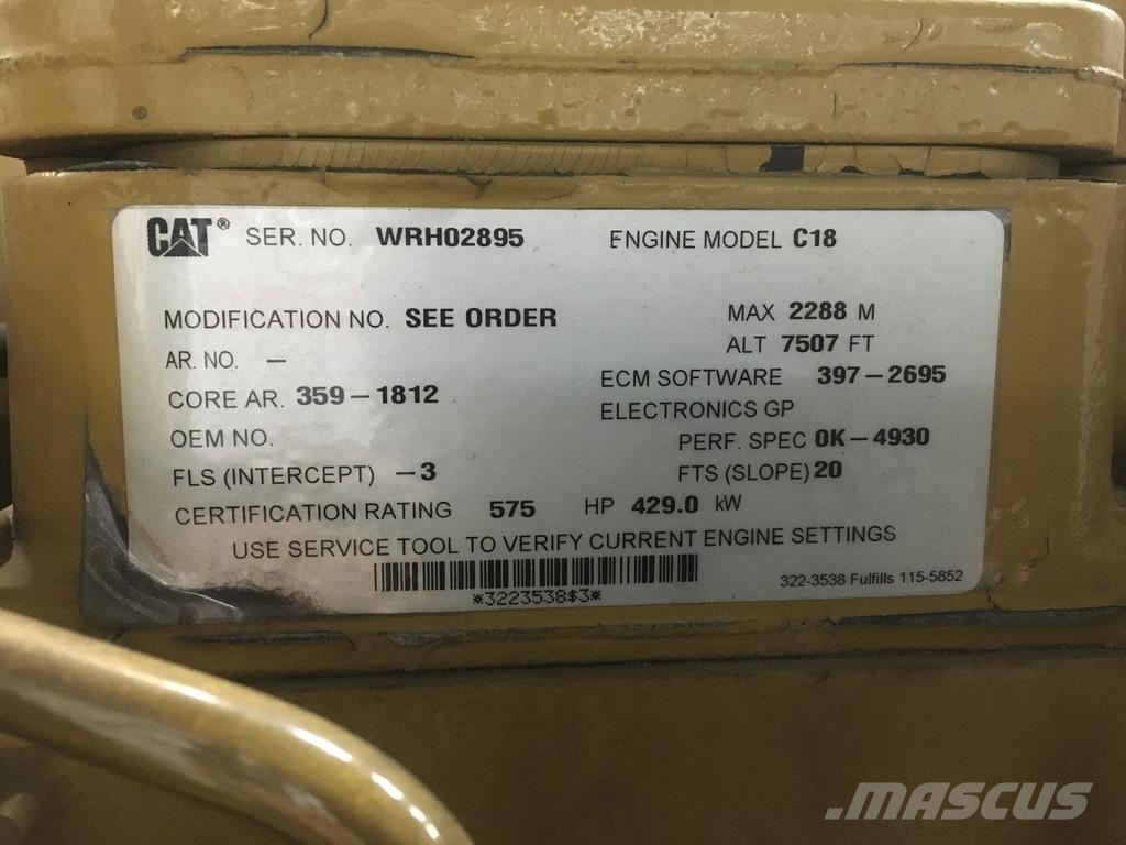 CAT C18 WJH-3591812 USED Motoren