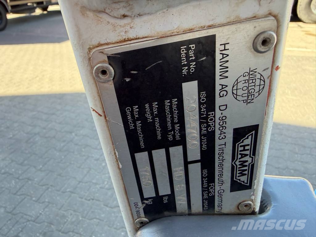 Hamm HD 8 VV Οδοστρωτήρες διπλού κυλίνδρου