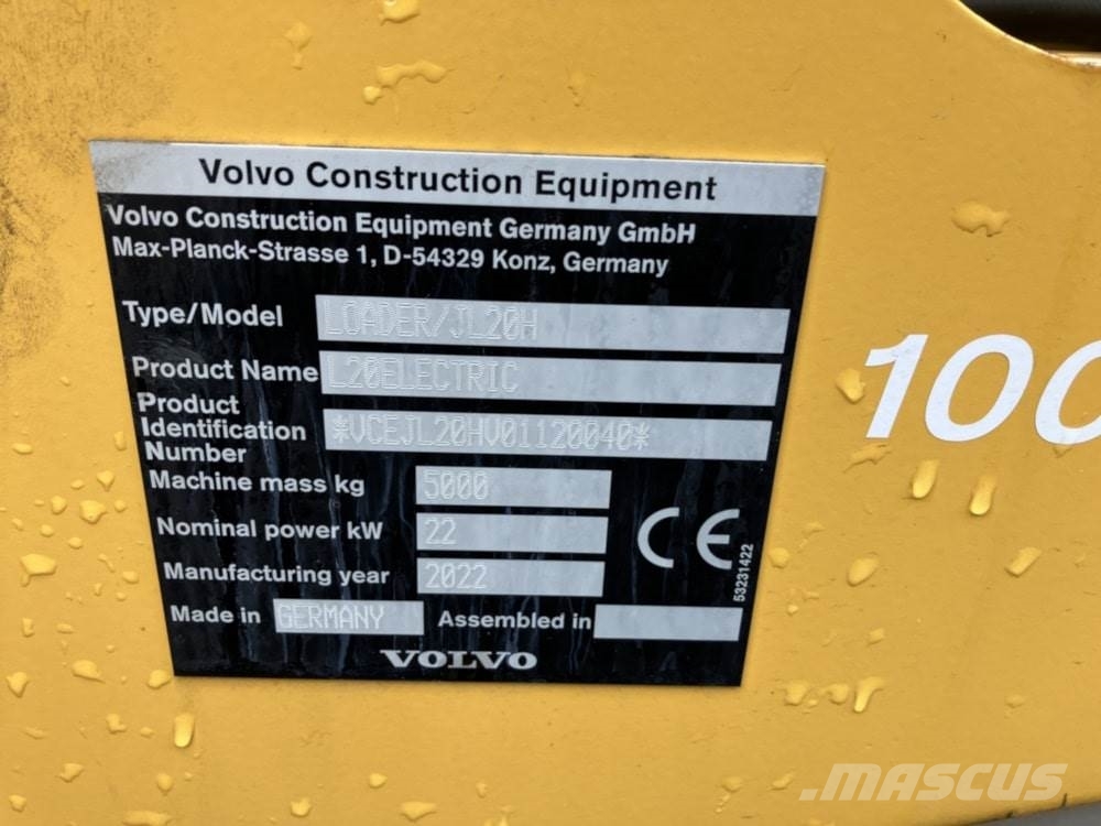 Volvo JL20H Electric Skid steer mini utovarivači