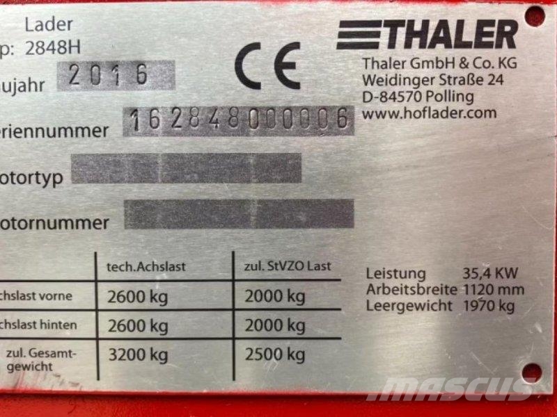 Thaler 2848 H ماكينات زراعية - غير ذلك