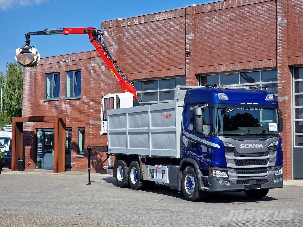 Scania G500 6x2 - Tipper + Palfinger epsilon M110L - Reta Kraner til alt terræn