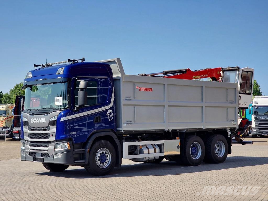 Scania G500 6x2 - Tipper + Palfinger epsilon M110L - Reta Kraner til alt terræn
