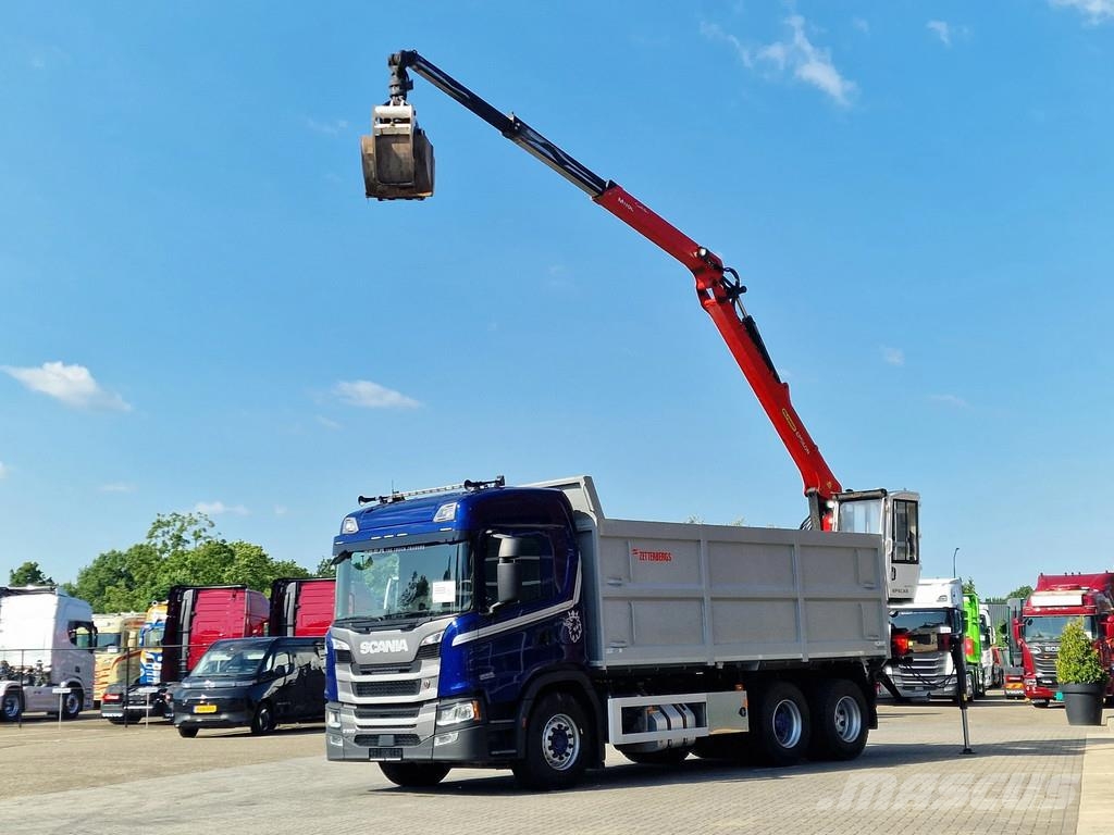Scania G500 6x2 - Tipper + Palfinger epsilon M110L - Reta Kraner til alt terræn
