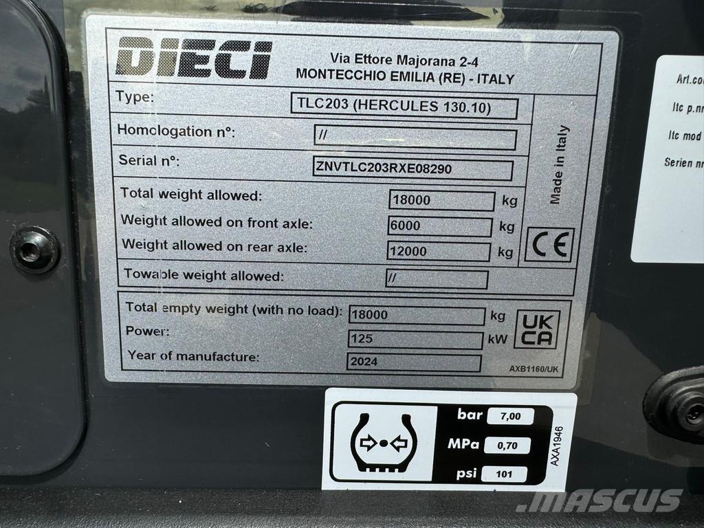 Dieci HERCULES 130.10 Turbo Powershift - CE مناولات متداخلة