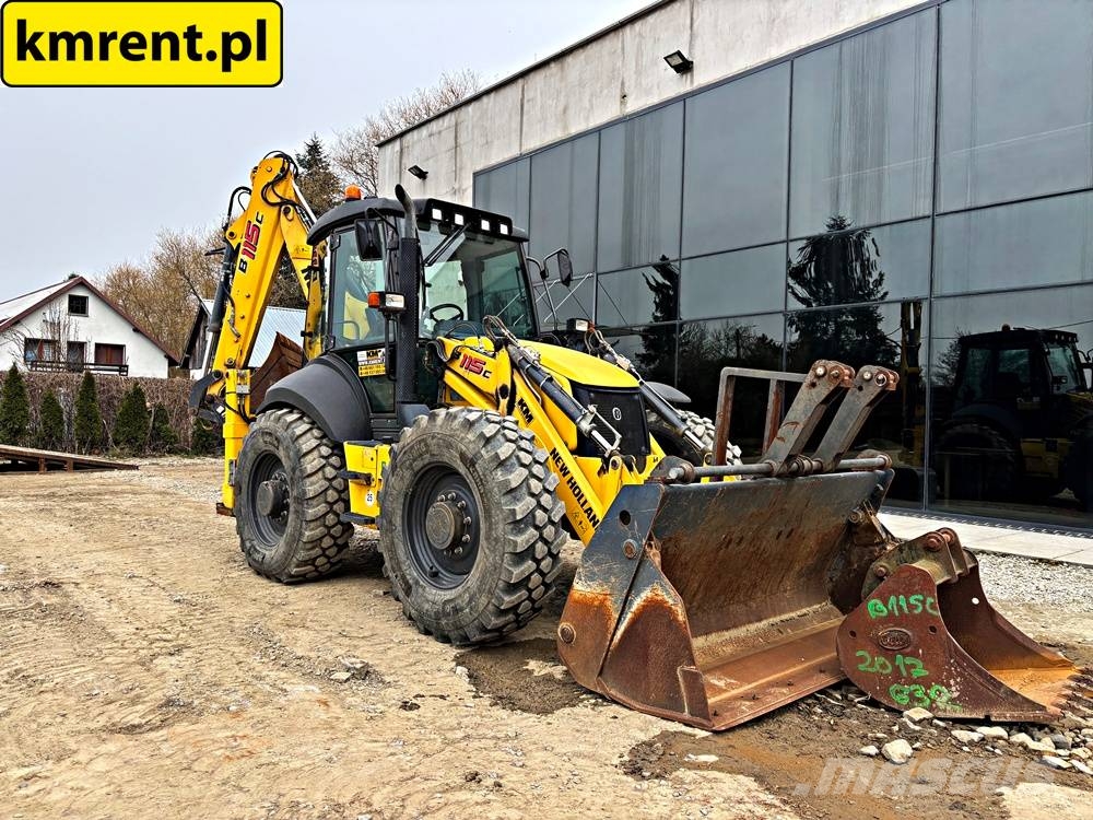 New Holland B 115 C KOPARKO-ŁADOWARKA 2017r. MTH: 3610 | jcb 3 Backhoe loaders
