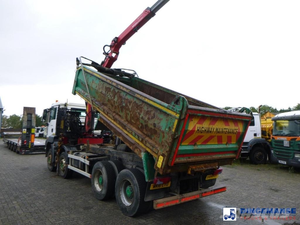 MAN TGS 35.400 8X4 RHD tipper + Palfinger Epsilon M125 Grues tout terrain